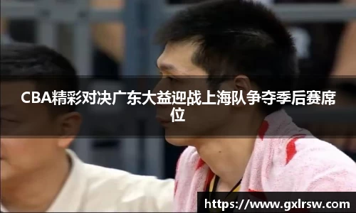 CBA精彩对决广东大益迎战上海队争夺季后赛席位